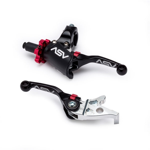 ASV LEVERS BRAKE/CLUTCH SHT W/PRO PERCH BK BCF4A206PX-SK