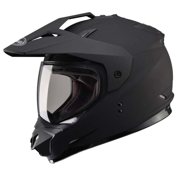 GMAX GM11 DECIMA DUAL SPORT SNOW HELMET XS MATTE BLACK   ELECTRIC LENS G4115073