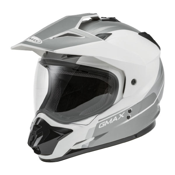 GMAX GM11 SCUD DUAL SPORT HELMET XS WHITE/GREY SINGLE LENS G1113243