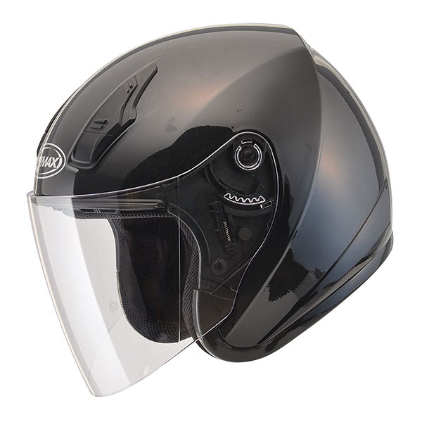 GMAX OF17 OPEN FACE HELMET LARGE BLACK SINGLE LENS G317026N