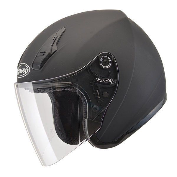 GMAX OF17 OPEN FACE HELMET LARGE MATTE BLACK SINGLE LENS G317076N