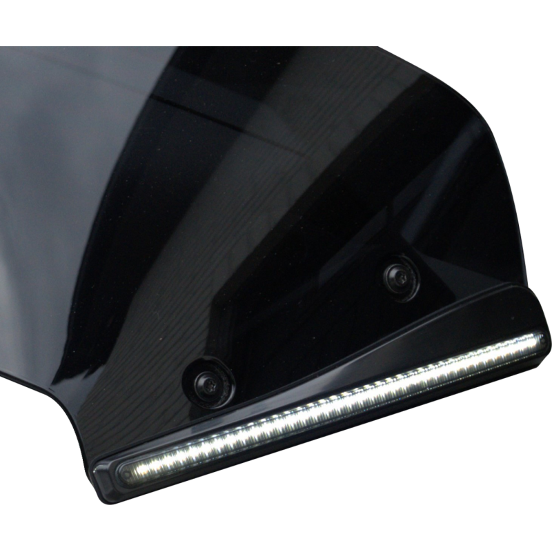 CUSTOM DYNAMICS LIGHT  LED TURN SIGNAL WINDSHIELD TRIM BLACK W/SMK LENS CD-RG23-SWT-B