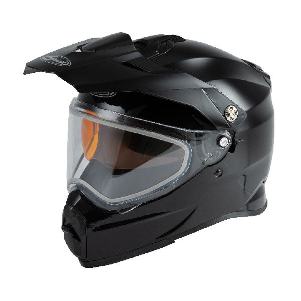 GMAX AT-21S DUAL SPORT SNOW HELMET SMALL BLACK ELECTRIC LENS G4210024