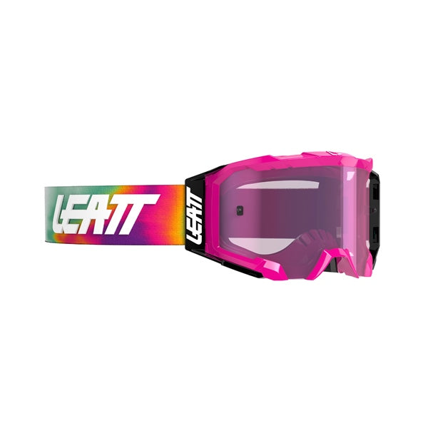 LEATT GOGG VELOCITY 5.5 IRIZ PIN TEAL PU 8026000150