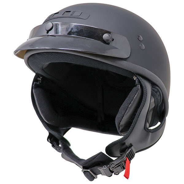 GMAX HH35 FULL DRESSED HALF HELMET FLAT BLACK XS H1235073