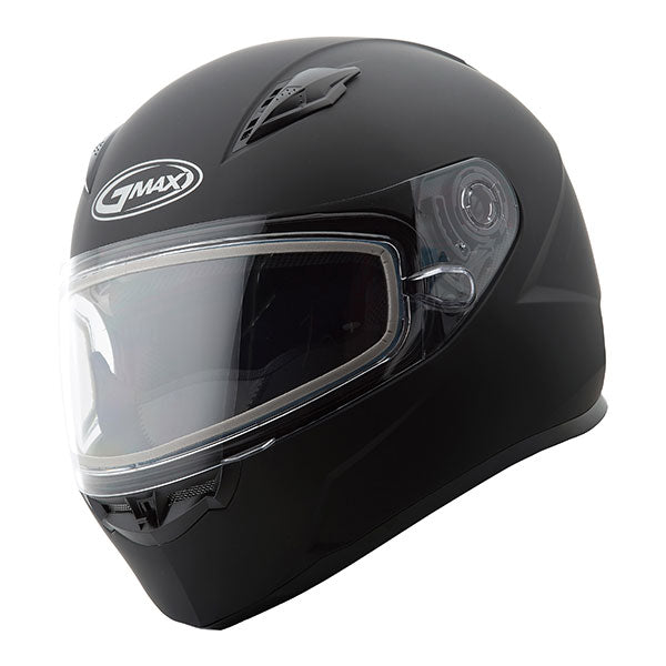 GMAX GM49Y SOLID YOUTH FULL FACE SNOW HELMET YOUTH SMALL BLACK DOUBLE LENS F2490020