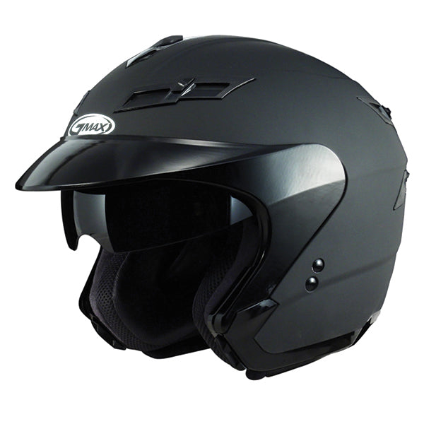 GMAX GM67 OPEN FACE HELMET XS FLAT BLACK SINGLE LENS G3670073