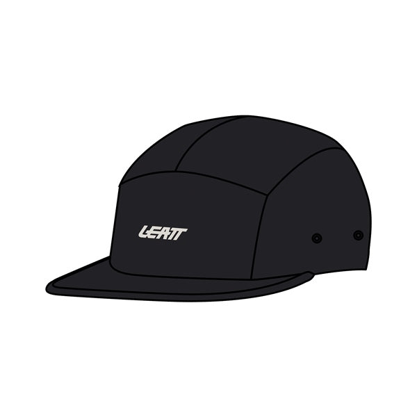 LEATT CAP 5-PANEL S-XL BK LEATT 5026081020