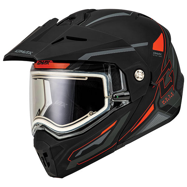 GMAX MD74 SPECTRE MODULAR FULL FACE SNOW HELMET MEDIUM RED ELECTRIC LENS M8742325