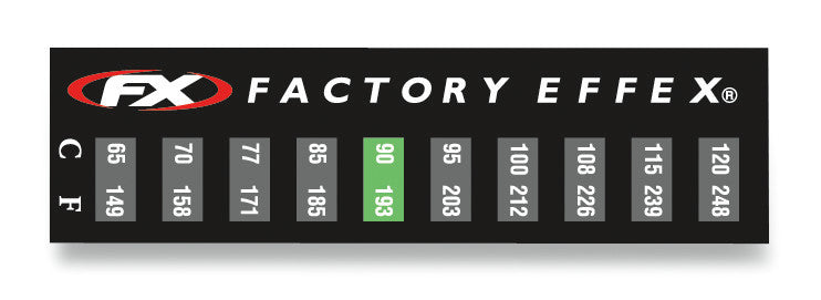 FACTORY EFFEX 3-PACK ENGINE TEMP STICKERS 08-90225