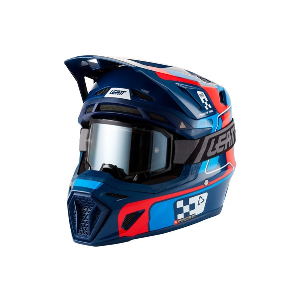 LEATT HELM MOTO 8.5 V27 KIT BL/RD S LEATT 1027000181