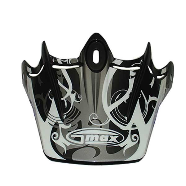 GMAX GM46Y FUTURE VISOR BLACK/WHITE G980050