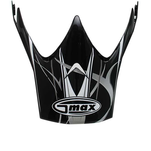 GMAX GM37 STORM VISOR BLACK/SILVER/WHITE G980062