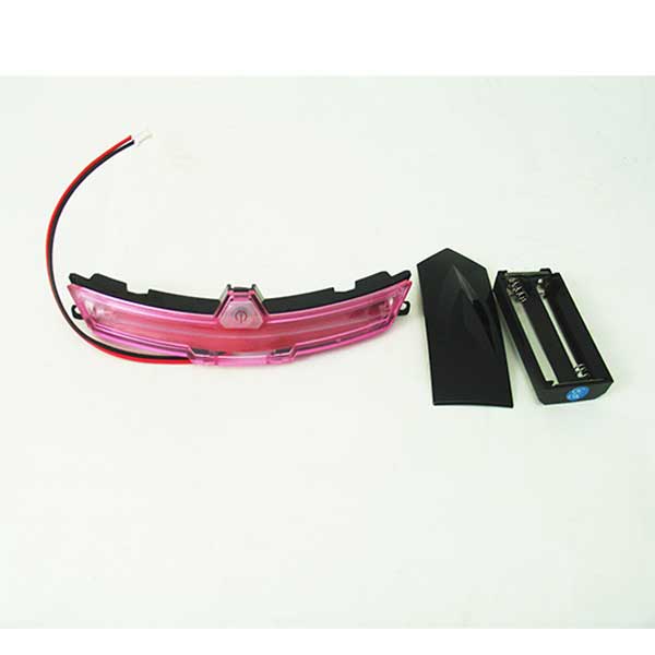 GMAX GM54 HELMET REAR LED COMPLETE PINK G054036