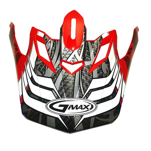 GMAX GM46 SHREDDER VISOR MEDIUM-3XL RED G046002