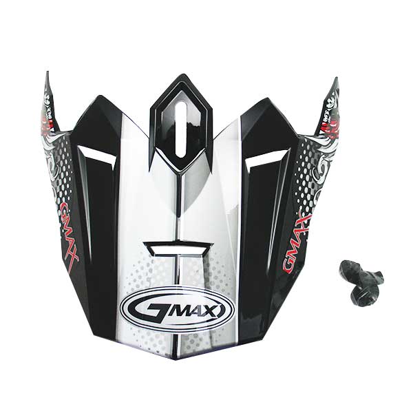 GMAX GM76 CONVICTION VISOR BLACK/RED G076037