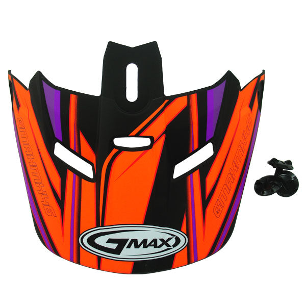 GMAX GM46.2X V05 VISOR MEDIUM-3XL BLACK/ORANGE/PURPLE G046228