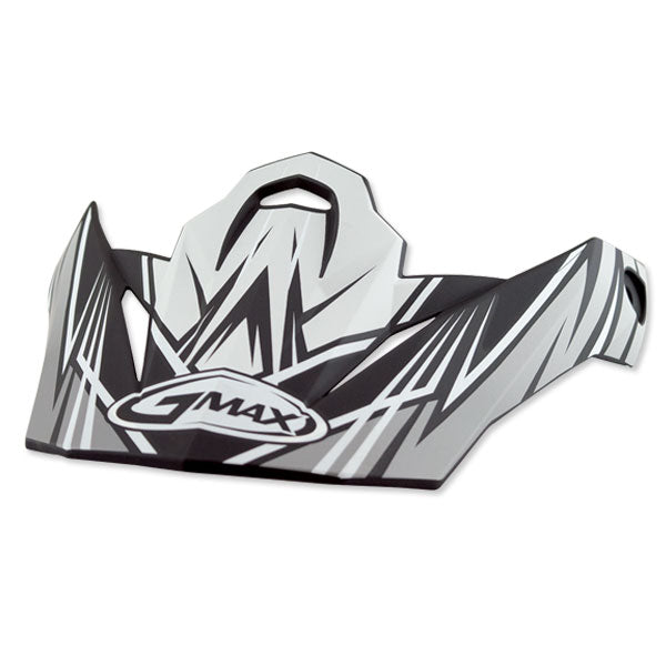 GMAX GM86 RAZ VISOR BLACK/WHITE G086014