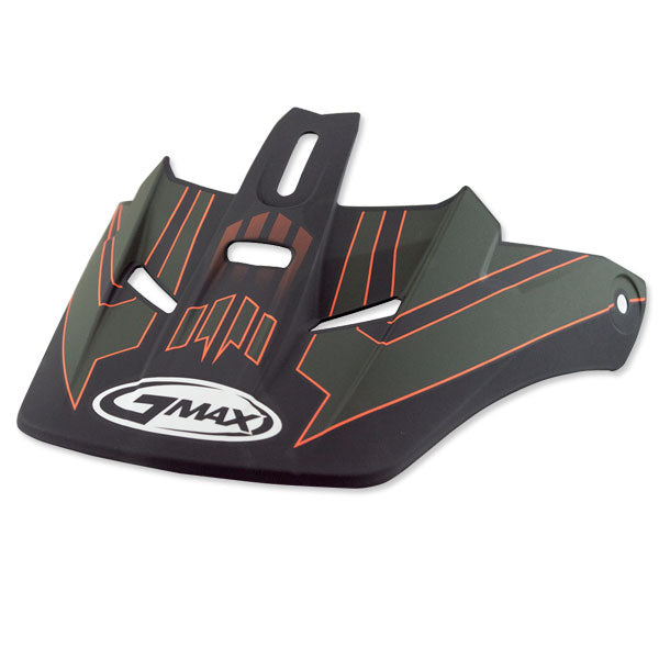 GMAX GM46 VISOR XS-SMALL MATTE GREEN/ORANGE G046248