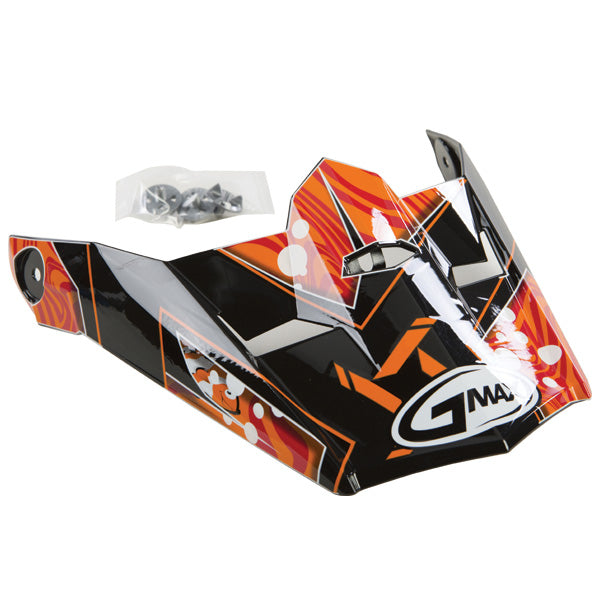 GMAX MX46-Y YOUTH MX HELMET SHARK VISOR ORANGE G046861
