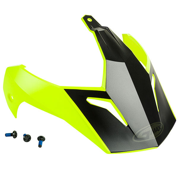 GMAX GM11 SCUD DUAL SPORT HELMET VISOR MATTE HIGH-VISIBILITY/BLACK G011099