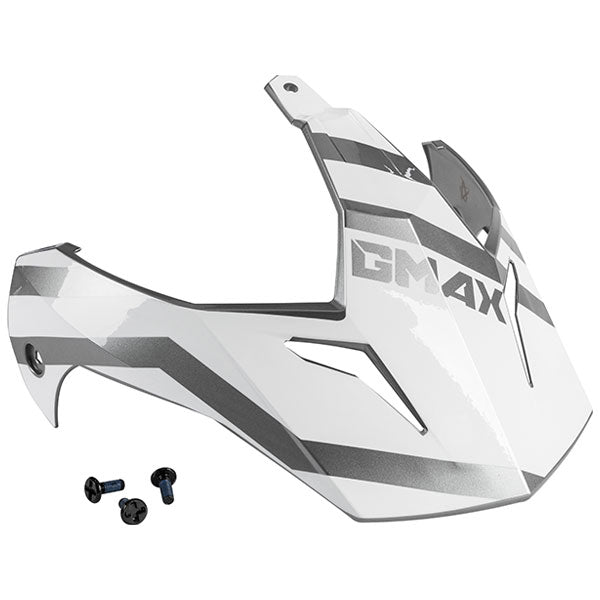 GMAX GM11 TRAPPER VISOR KIT WHITE/SILVER G011104