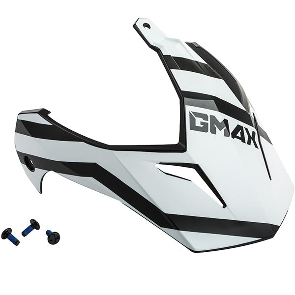GMAX GM11 TRAPPER VISOR KIT MATTE BLACK/RED/WHITE G011105