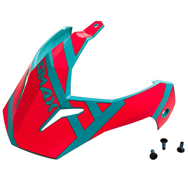 GMAX GM11 TRAPPER VISOR KIT ORANGE/TEAL G011110