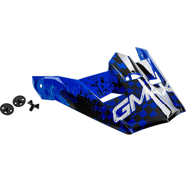 GMAX ANIM8 MX46Y YOUTH MX HELMET VISOR BLUE G046912