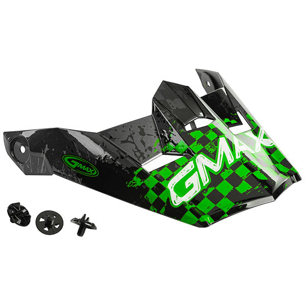 GMAX MX46Y YOUTH MX HELMET VISOR ANIM8 GREEN G046915