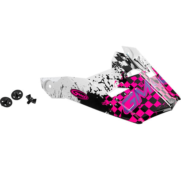 GMAX ANIM8 MX46Y YOUTH MX HELMET VISOR PINK G046913