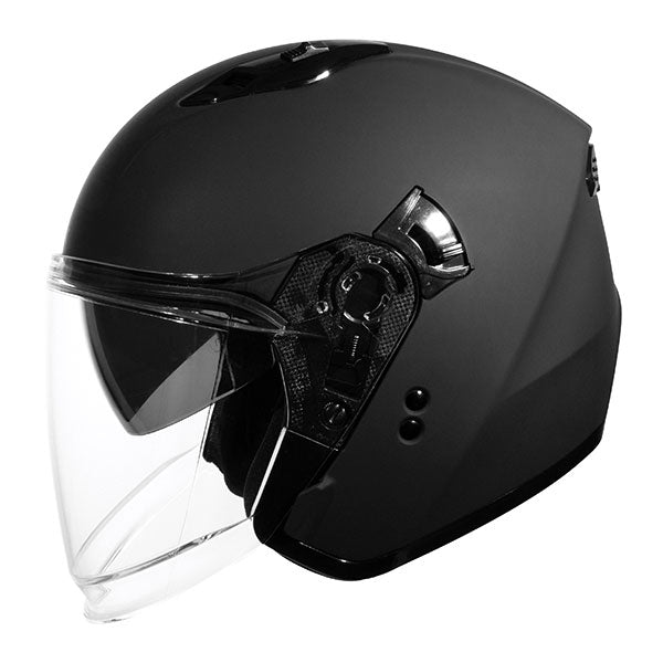 GMAX OF-87 SOLID OPEN FACE HELMET MEDIUM MATTE BLACK O1287075
