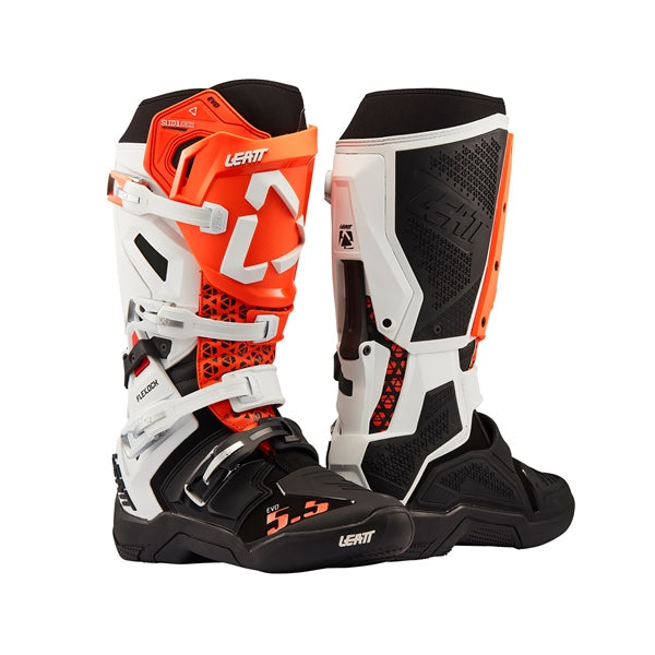 LEATT BOOT MOTO 5.5 FLEXLOCK EVO WH/OG 8 3027300161