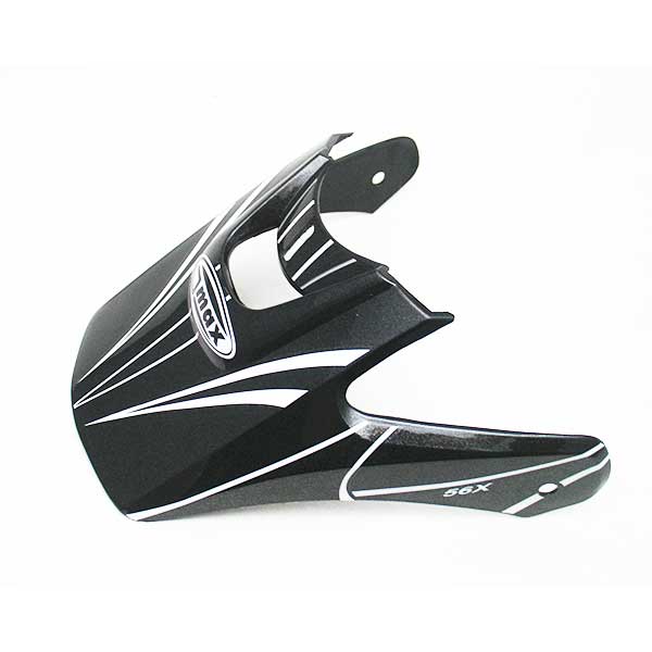 GMAX GM56 VISOR LARGE-3XL BLACK/SILVER/WHITE G999708