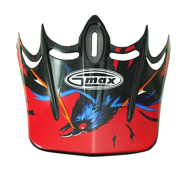 GMAX GM46 SKULL VISOR MEDIUM-3XL RED G999866