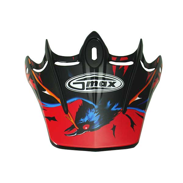 GMAX GM46 SKULL VISOR XS-SMALL RED G999867