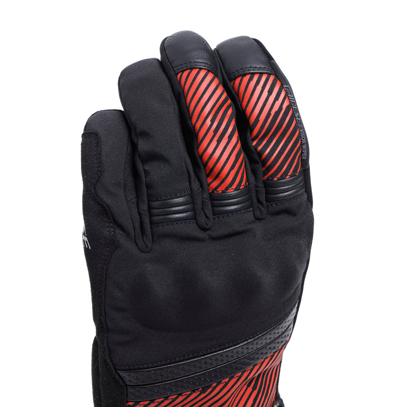 DAINESE FULMINE D-DRY GLOVES - BLACK/RED (S) 18100009-684-S