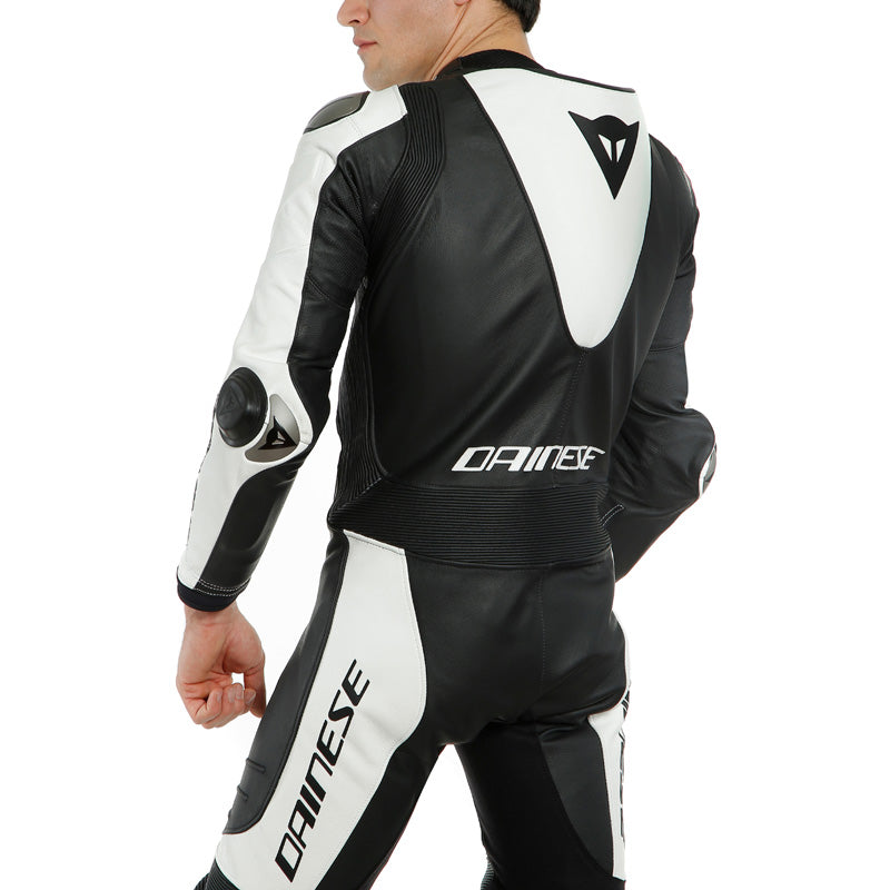 DAINESE LAGUNA SECA 5 1PC TALL LEATHER SUIT PERF. BLK/WHT 1513468-622-98