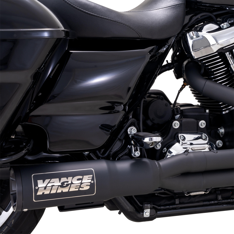 VANCE & HINES EXHAUST 2-1 HI OUTP BLK MATT SS 17+FL 47321