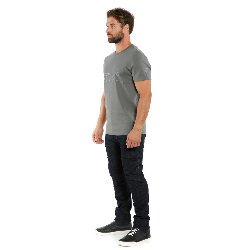 DAINESE PADDOCK T-SHIRT CHARCOAL-GRAY/CHARCOAL-GRAY 1896806-G37-S