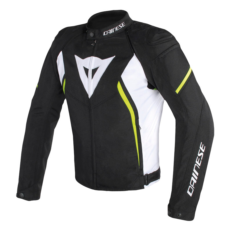 DAINESE AVRO D2 TEX JACKET BLACK/WHITE/YELLOW-FLUO 1735190-Q90-52