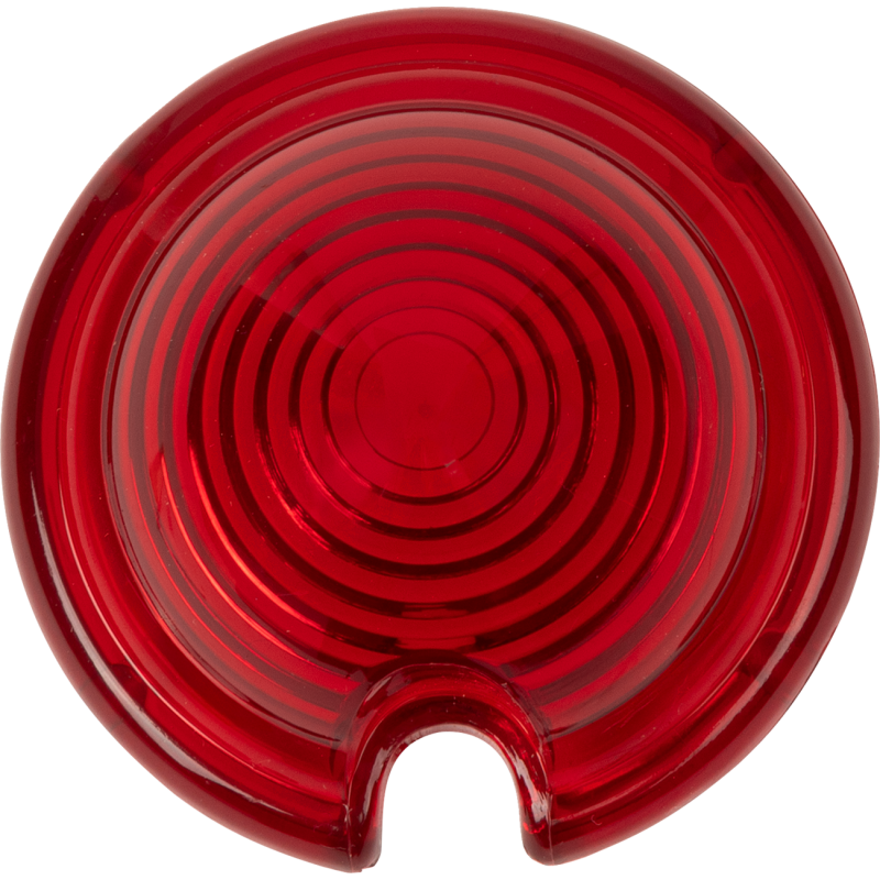 DRAG SPECIALTIES RED BULLET LIGHT LENS (EA) DS-280061