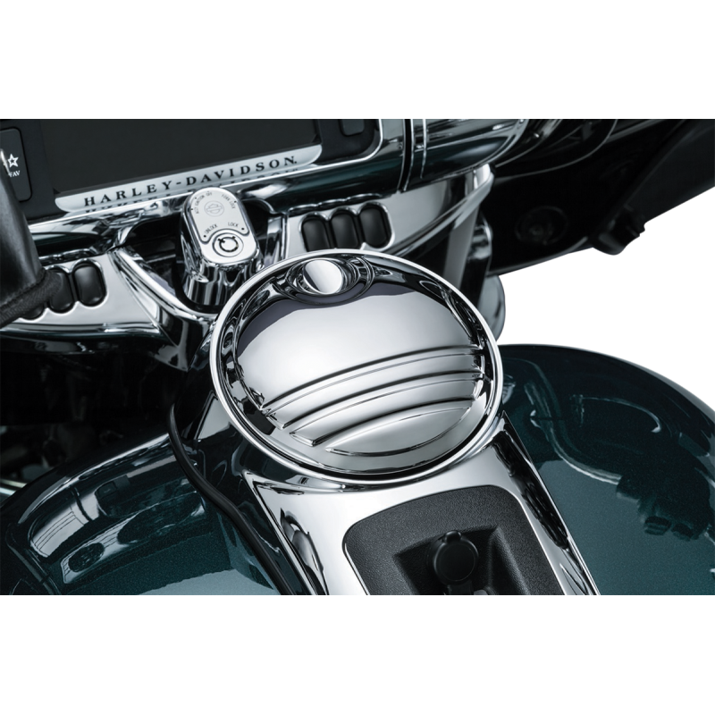 KURYAKYN 08-19 FLHT TRI-LINE FUEL DOOR, CHR PN 6968 KUR6968