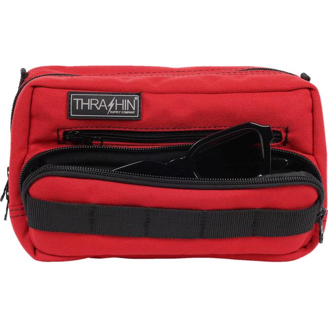 THRASHIN SUPPLY CO. BAG HANDLEBAR TSC PLUS RED THB-0017