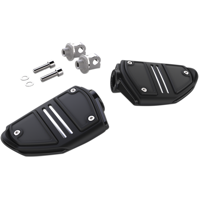 CIRO LLC TWIN RAIL FOOTPEG - WITH MOUNT - BLACK 61425