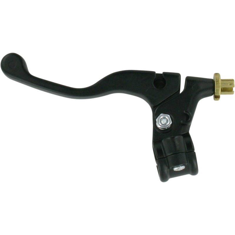PARTS UNLIMITED SHORTY LEVER KAW/SUZ/YAM-BLACK-RIGHT 43-4104R