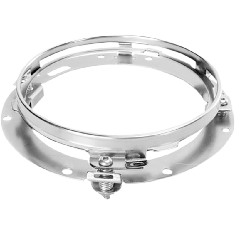 CUSTOM DYNAMICS HEADLAMP 7"LED HALO CHR CD-7-13-C