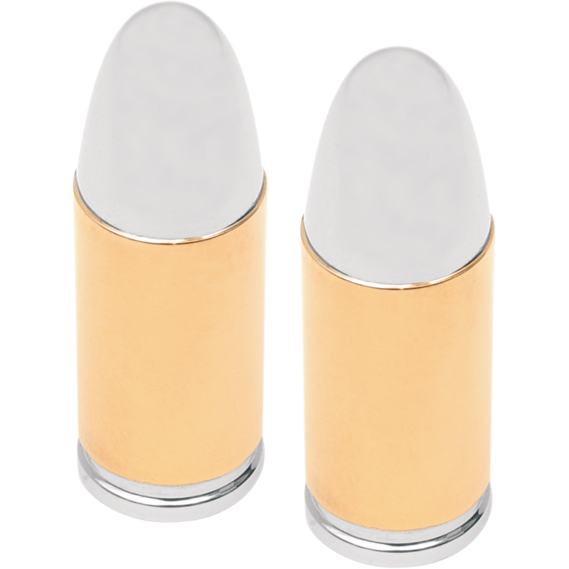 DRAG SPECIALTIES GOLD 38 SPECIAL V/STEM COVERS (PR) 0361-0048
