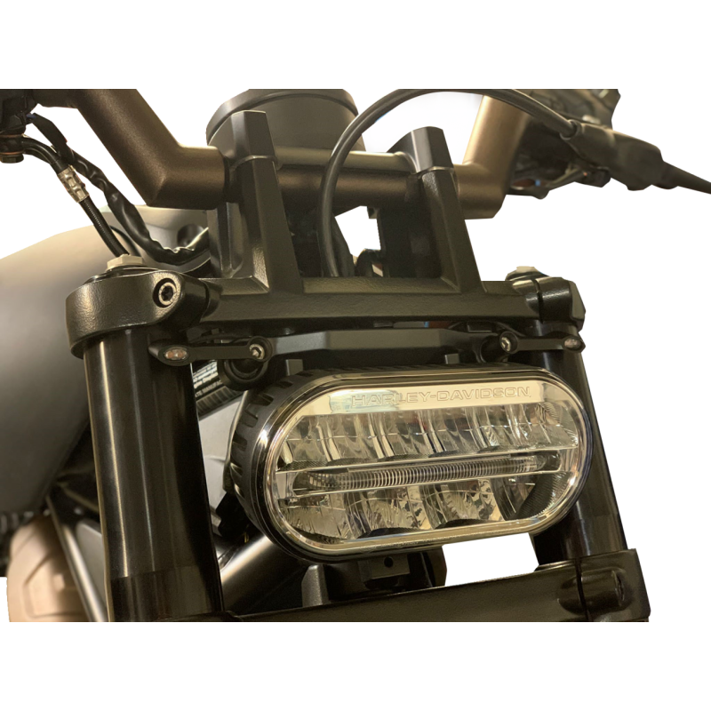 KODLIN ELYPSE 2-1 LED FRONT TURN SIGNALS FOR SPORTSTER S MODELS BLK K68497