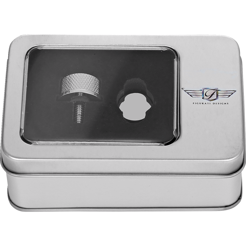 FIGURATI DESIGNS SEAT SCREW PLAIN SILVER INSERT FD60-SEAT_SCREW-SS